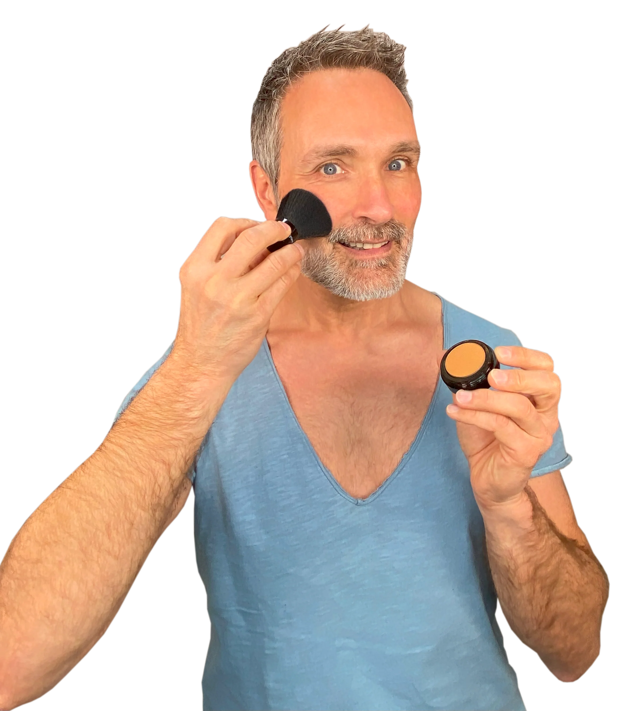 Applicateur KABUKI (noir) pour correcteurs poudres compactes - Image 4