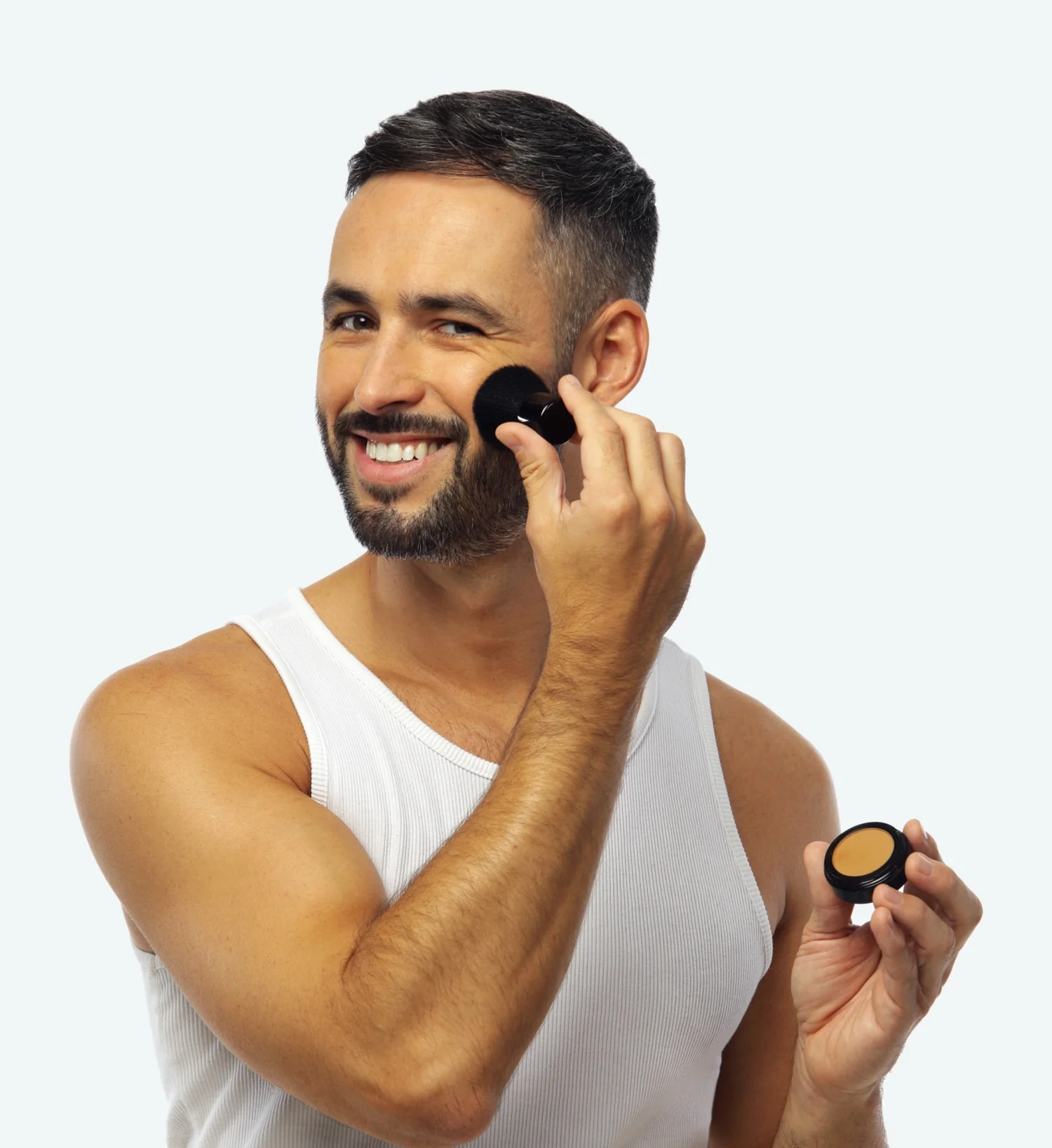 Applicateur KABUKI (noir) pour correcteurs poudres compactes - Image 5